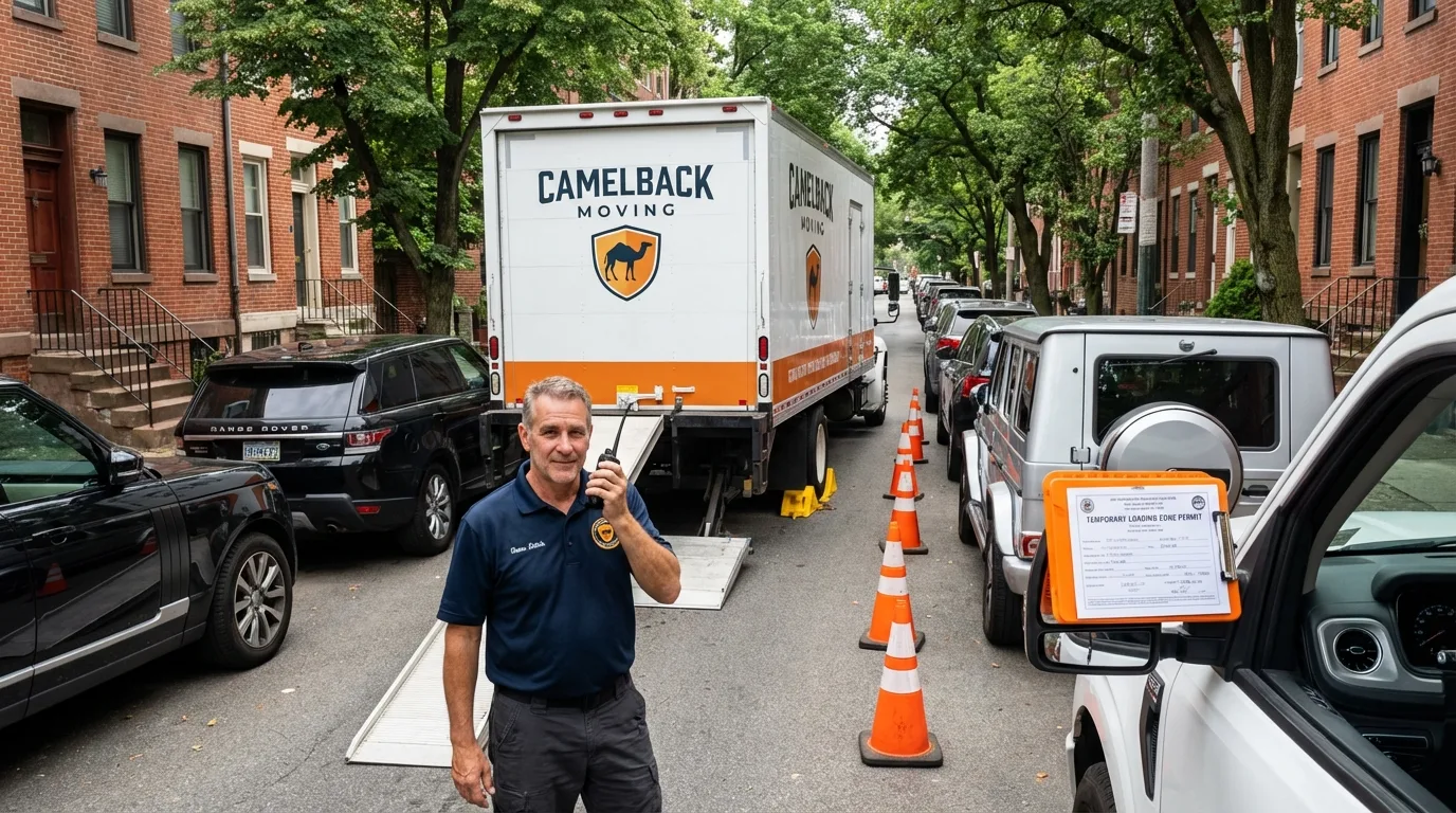 City street loading permit setup in West Hartford, CT